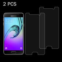 2 stuks voor Galaxy A3(2016) / A310 0 26 mm 9H oppervlaktehardheid 2.5D explosieveilige getemperd glas scherm Film - thumbnail