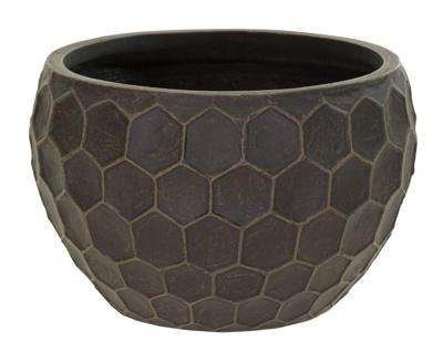 Yara Bowl Low Coffee D31H20 bloempot fiberclay clayfibre MCollections - Mcollections
