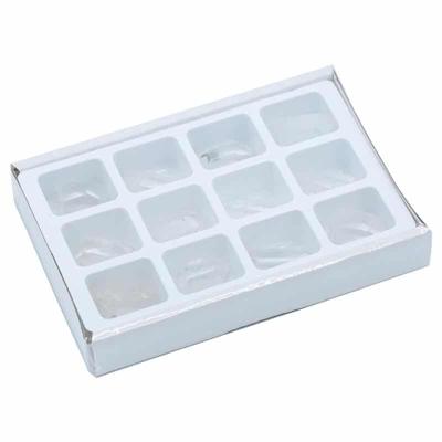 Bergkristal punten in showdoos 12x - 3-4 - Edelsteen (12 stuks) - S