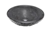 Wiesbaden Raw waskom rond hamerslag 42x14 cm hardsteen gezoet 39.3518 - thumbnail