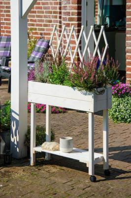 dobar Moestuinbak met rek (Wit) - thumbnail