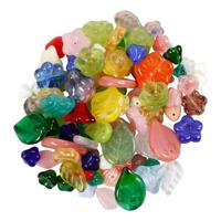 Creativ Company Glazen kralen divers bladeren en bloemen, 60 gram - thumbnail