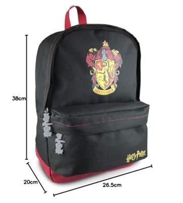 Harry Potter Backpack Gryffindor Black Burgundy