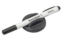 Whiteboardwisser MAUL met whitebordstift zwart magnetisch - thumbnail