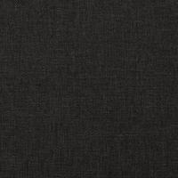 Slaapbank 2-zits met 2 kussens stof zwart - thumbnail