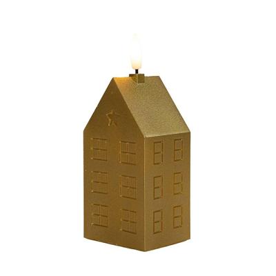 Kaars huisje wax 3d vlam 5x6x15 cm goud Anna's Collection - Annas collection Kaars huisje wax 3d vlam 5x6x15 cm goud Anna's Collection - Annas collection