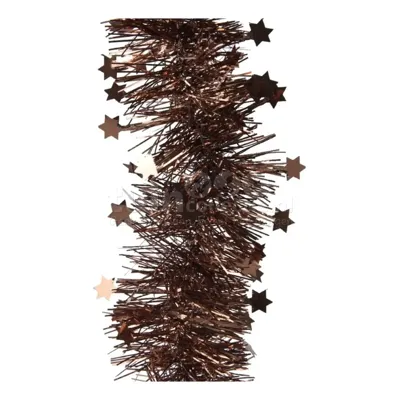 Guirlande Lametta Ster 270cm Ø9cm Espresso Bruin Guirlande Lametta Ster 270cm Ø9cm Espresso Bruin
