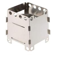 Camping houtkachel Ultralight vouwen Pocket kachel outdoor backpacken koken hout branden kachel aluminium-Titanium - thumbnail