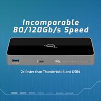 OWC Thunderbolt 5 Hub, 3 x Thunderbolt 5 poorten, USB-A-poort, tot 80/120 Gb/s, tot 3 8k beeldschermen, 140 W voeding en opladen, compatibel met Mac & PC, Thunderbolt 5/4/3, USB4 en USB-C - thumbnail