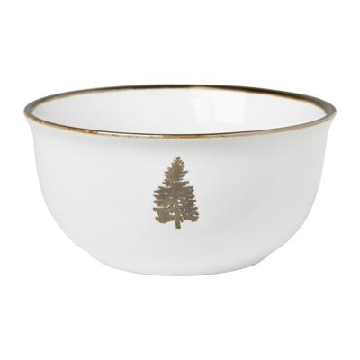 Schaaltje met gouden kerstboom - wit - ø13.5x6.5 cm Schaaltje met gouden kerstboom - wit - ø13.5x6.5 cm