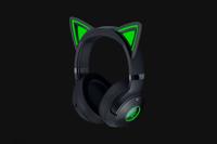 Razer Kraken Kitty V2 BT - Draadloze Bluetooth RGB Headset met Kitty-oortjes voor gamen en streamen (325g, TriForce 40mm Drivers, Bluetooth 5.2, ruisonderdrukkende microfoons) Zwart - thumbnail