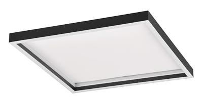 Trio Vierkante zwarte plafonniereRotonda - R64502932