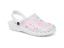 Suecos medische klompen Oden fusion print medical pink