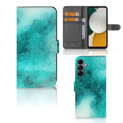 Hoesje Samsung Galaxy A34 Painting Blue | Portemonnee hoesje