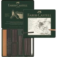 Faber Castell FC-112978 Houtskoolset Faber-Castell Pitt Monochrome 24-delig - thumbnail