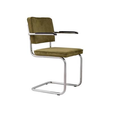 Zuiver Eetkamerstoel 'Ridge' Met armleuning, Ribstof