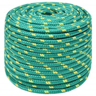 VidaXL Boottouw 14 mm 250 m polypropyleen groen VidaXL Boottouw 14 mm 250 m polypropyleen groen