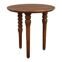 Dutchbone Ronde Bijzettafel 'Cove' Mangohout, 50cm - thumbnail