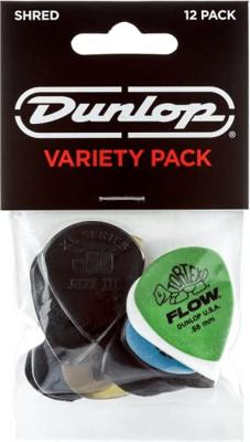 Dunlop PVP118 Variety Pack Shred plectrumset (12 stuks) Dunlop PVP118 Variety Pack Shred plectrumset (12 stuks)