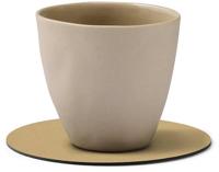 LIND DNA - Glass Mat Circle - Onderzetter 10cm Nupo Khaki - thumbnail