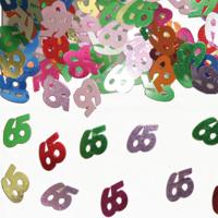 65 Jaar Tafeldecoratie / Sierconfetti - thumbnail