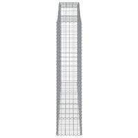 Schanskorven 9 st gewelfd 300x50x220/240 cm ijzer - thumbnail