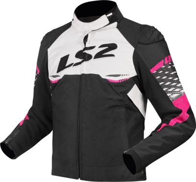 LS2 jacke "apex" jacket apex ladies black/white/pink gr. m