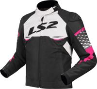 LS2 jacke "apex" jacket apex ladies black/white/pink gr. m - thumbnail