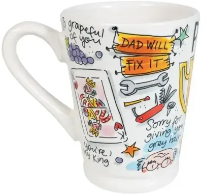 Blond Amsterdam xl mok aardewerk papa 10x12.5cm multi