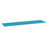 VidaXL Tuinbankkussen 200x50x3 cm oxford stof blauw - thumbnail