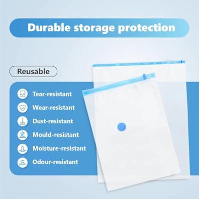 VidaXL Opslagzakken 15 pcs transparant en blauw 130 x 100 cm
