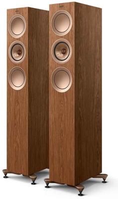 KEF R5 meta zuilspeaker (perpaar) - walnoot