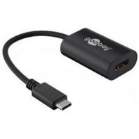 USB-C naar HDMI kabel - 3840*2160p @ 60Hz & 3D - USB-C adapterkabel - 0,2 meter - thumbnail