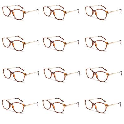 Spectrum 12 stuks leesbril havana/ goud assorti klassiek rond Spectrum 12 stuks leesbril havana/ goud assorti klassiek rond