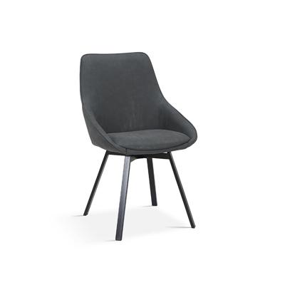 Stoel Eloise Donkergrijs Kunstleer Stoel Eloise Donkergrijs Kunstleer