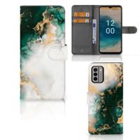 Bookcase voor Nokia G22 Marmer Groen - thumbnail