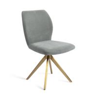 Jesper Home Draaibare Eetkamerstoel 'Ikata' Turn Gold, kleur Breezy Blue - thumbnail