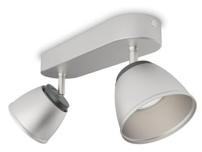 Philips myLiving Spotlamp County RVS 2-spot