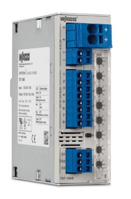 WAGO 787-1668 Elektronische beveiligingsschakelaar 24 V/DC 10 A 240 W Aantal uitgangen:8 x Inhoud 1 stuk(s) WAGO 787-1668 Elektronische beveiligingsschakelaar 24 V/DC 10 A 240 W Aantal uitgangen:8 x Inhoud 1 stuk(s)