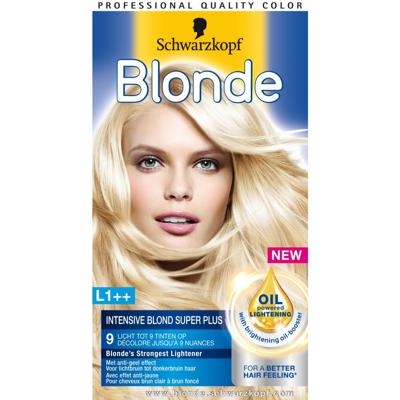 Schwarzkopf Blonde haarverf intensive bond super plus L1++ 1 Set