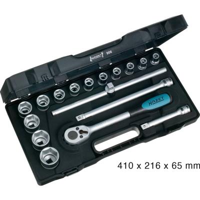 Hazet 906 Dopsleutelset Metrisch 1/2 (12,5 mm) 17-delig