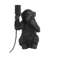 Light & Living Tafellamp 'Monkey' 23cm, kleur Mat Zwart - thumbnail