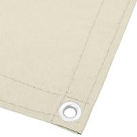 Balkonscherm 120x1000 cm 100% oxford polyester crèmekleurig - thumbnail
