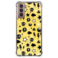 Extreme Case Samsung Galaxy S21 Plus Punk Geel - thumbnail