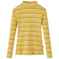VidaXL Kindershirt met lange mouwen 104 gestreept okerkleurig - thumbnail