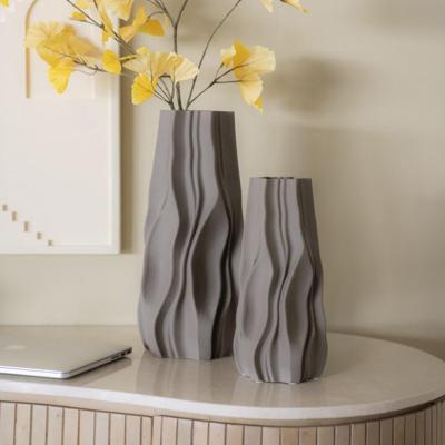 By-Boo Vaas 'Nove' 3D geprint Keramiek, 30cm