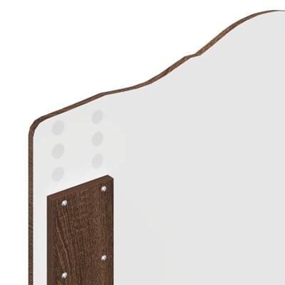 Bedframe Bruin Eiken 90 x 190 cm Massief grenenhout