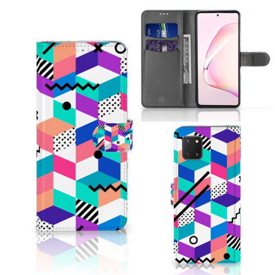 Samsung Note 10 Lite | Book Case | Blokken Kleurrijk