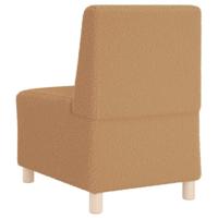 Fauteuil 55 cm gekrulde wolachtige stof beige - thumbnail
