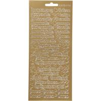 Creotime stickers goud Nimipäivänä patroon - thumbnail